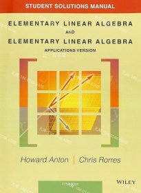 价可议 Student Solutions Manual to accompany Elementary Linear Algebra Applications version 11e nmdzxdzx
