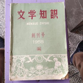 文学知识创刊1958年3本到1959年12本