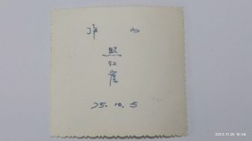 1975年花边老照片(庐山照江崖 男青年照)