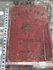 哈尔滨第二工业局价1957年奖给先进工作者奖品记录本一件