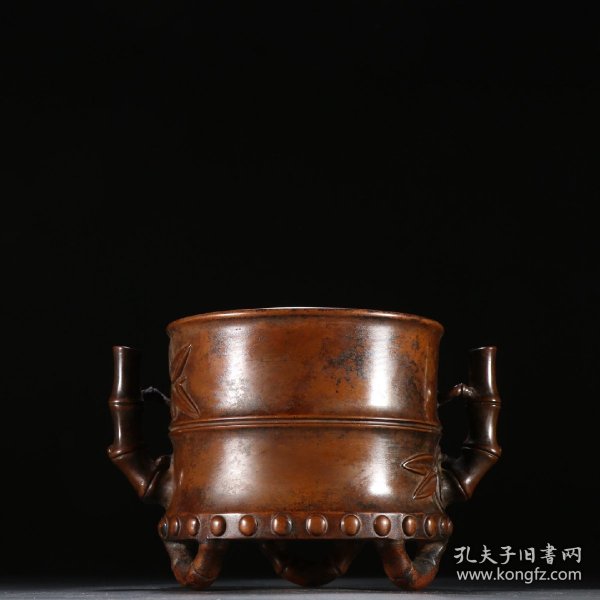 明 宣德款竹节形香炉