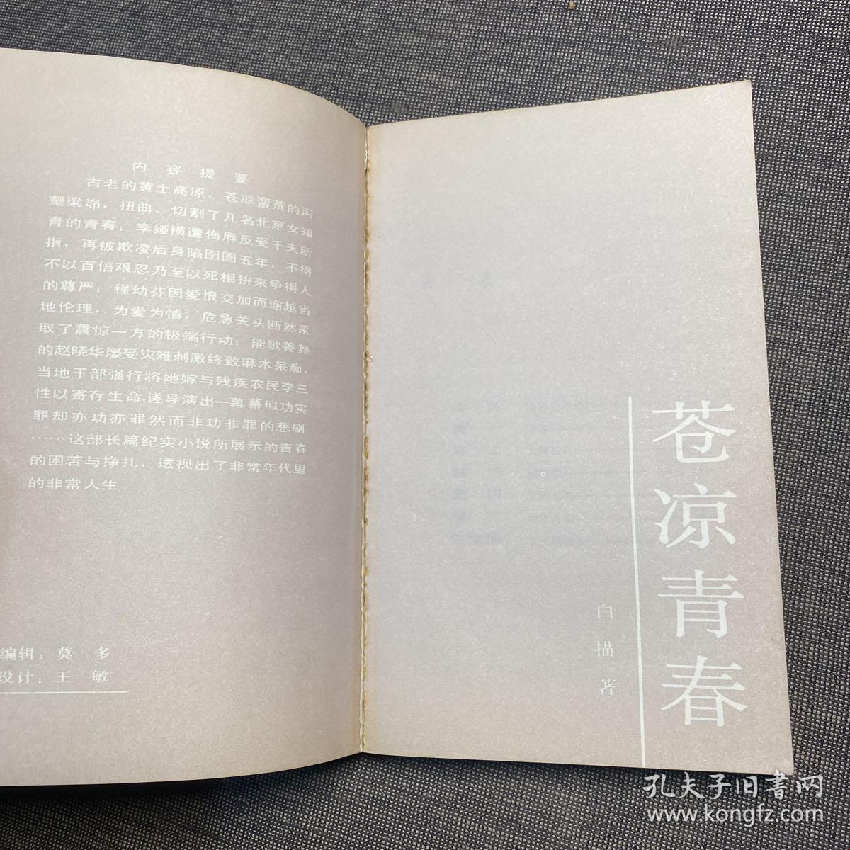 苍凉青春 白描著