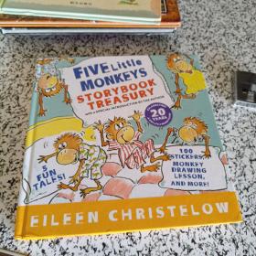 Five Little Monkeys Storybook Treasury  五只小猴子 英文原版