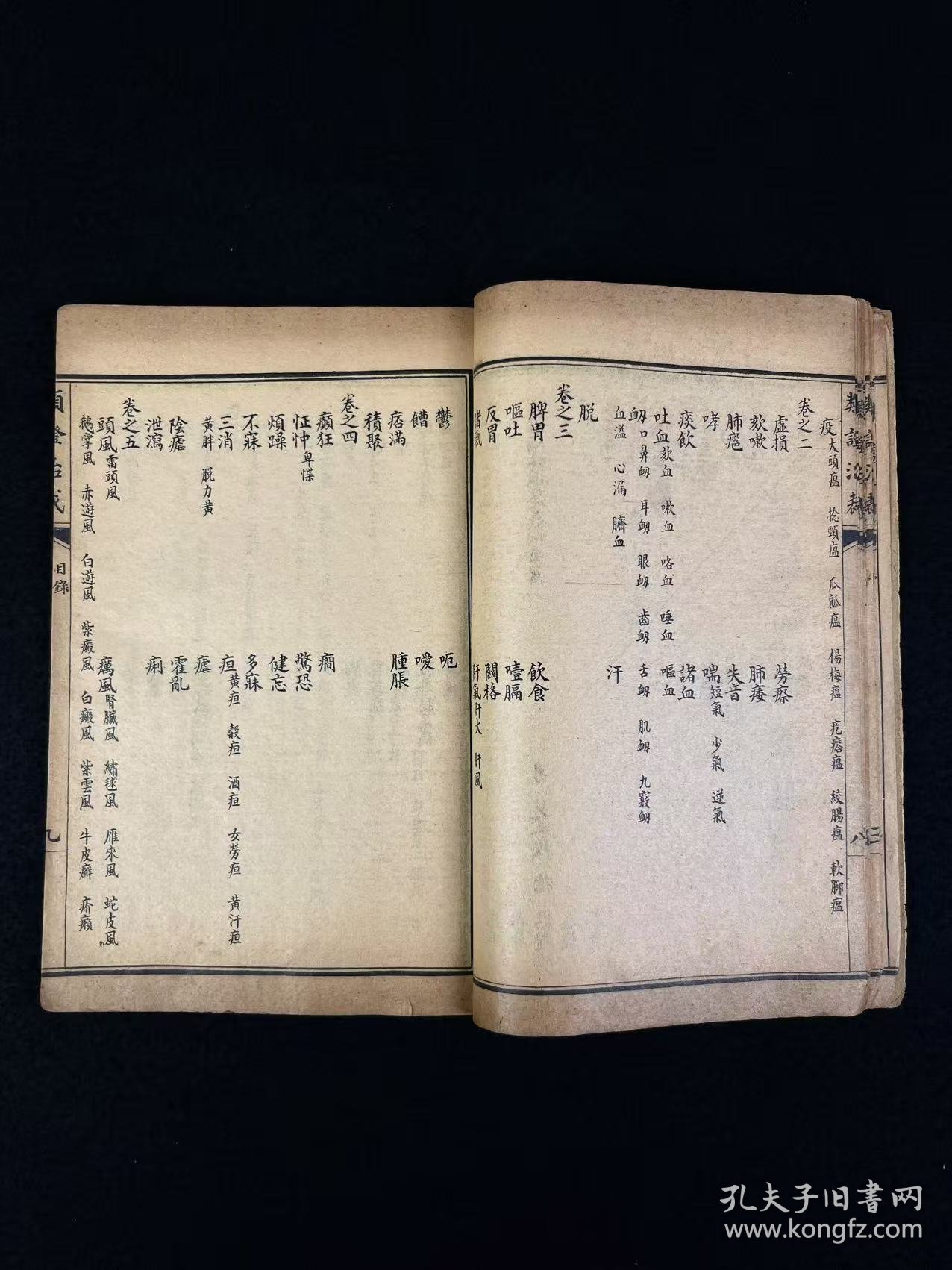 清晚期【類證治裁】良医 林佩琴 撰，全套八册共八卷，附录一卷，作者谓治病之难在于识证，识证之难在于辨证，而辨证的重点则是阴阳虚实、六淫七情及病机病位，故著此书以明之。卷首为内景综要，介绍脏腑生理，卷一至卷八以内科杂病为主，兼及他科病证。每一病中，先概述病因、脉证，然后分析重点证候及辨证要点，最后介绍治法方药，并附以作者验案。保老保真、部分内容与品相如图所示！