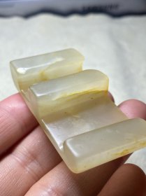 剑饰，老玉白玉 白色温润，古朴典雅。包浆一流