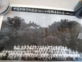 中国音韵学研究会1984桂林年会纪念。中国音乐学研究会第3次学术讨论会，全体合影位置表。