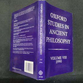 【英文原版书】OXFPRD STUDIES IN ANCIENT PHILOSOPHY Volume Ⅷ 1990