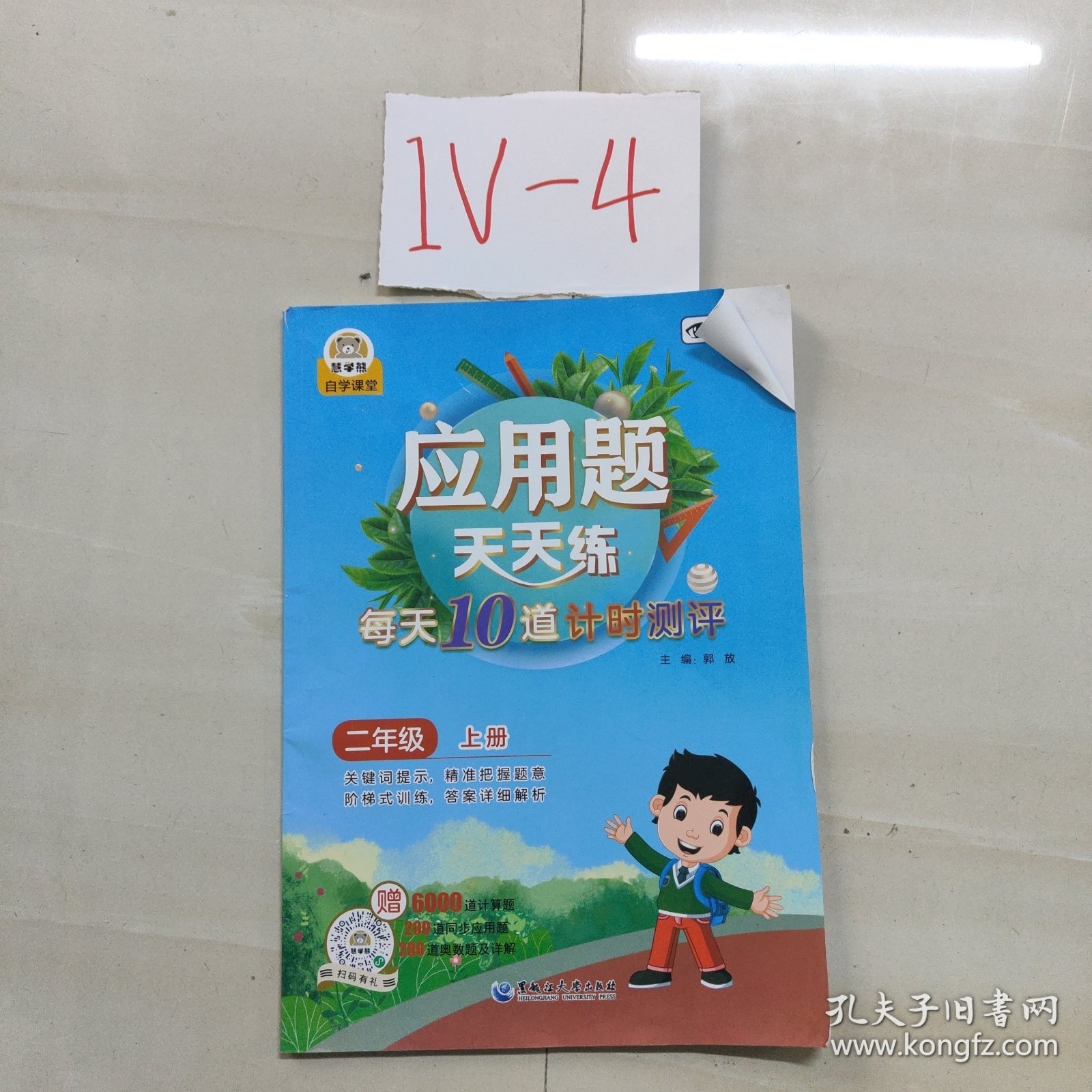 点击查看原图 应用题天天练每天10道计时测评二年级(上册)小学生数学同步专项训练彩绘版