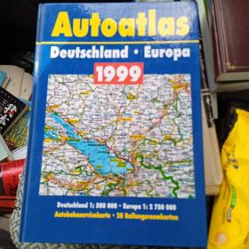 auto atlas deutschland europa 1999