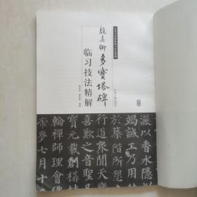 历代名家碑帖临习技法精解:颜真卿多宝塔碑临习技法精解