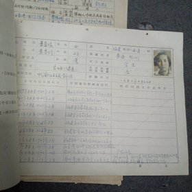 53-56年:华南医学院:学生入学登记表+个人自传+实习生重点科工作小结及辅科鉴定表+毕业鉴定表+学生情况补充登记表+高等学校毕业生统一分配工作 毕业生登记表