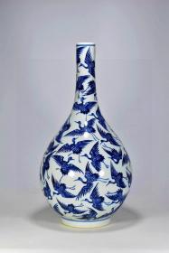 《精品放漏》雍正青花胆瓶——清代瓷器收藏