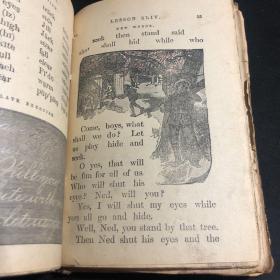 New National First Reader新国编英语阅读第一册（1887年日本老英语课本）