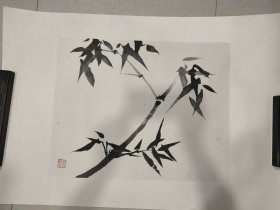 竹（手绘）画心57 X 45