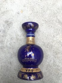 500毫升空酒瓶百泉春寿酒 （瓶盖上面皮垫损坏）