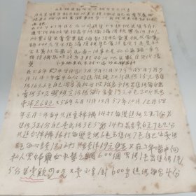1959年反差错运动向党忠诚老实交代书（手稿3页）博爱县