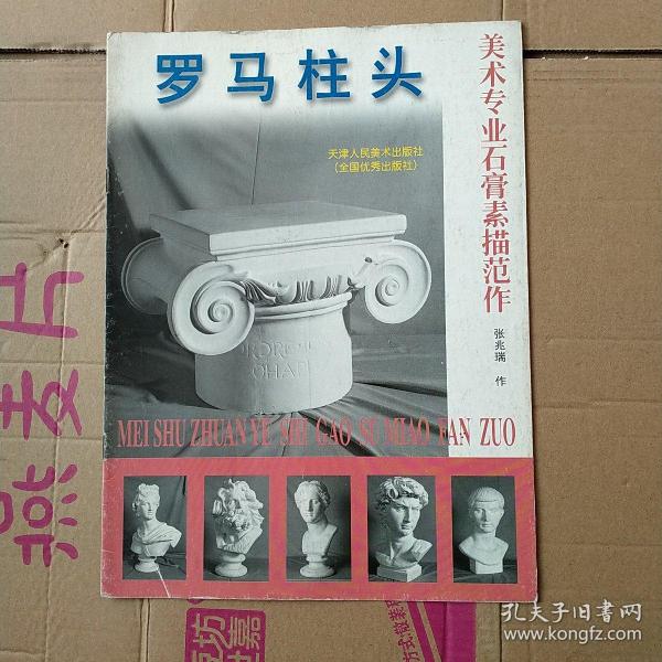 美术专业石膏素描范作.罗马柱头