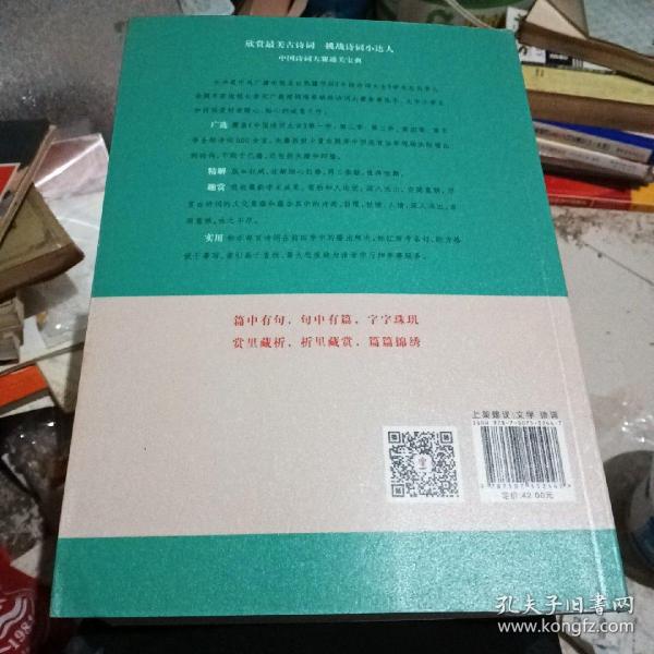 中国诗词名篇名句赏析（上册）（《中国诗词大会》学术总负责人、命题专家组组长李定广教授选编评注）