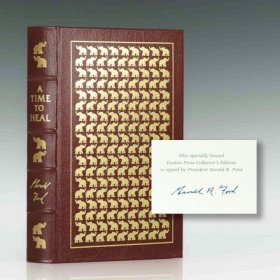 美国总统福特签名版 A Time to heal 品相如图，