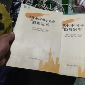 寻找中国中小企业的隐形冠军 : 上海市“专精特新
”中小企业深度观察案例汇集 : 2013