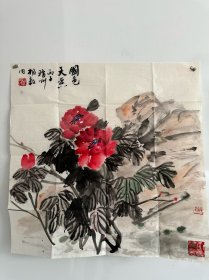 杨毅，1949年生，海南省海口市人。现任海南省书法家协会副主席，海口市书法家协会主席 斗方 800元