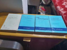 英文版概率论与数理统计学名著 《Probability Theory》 《Theory of Point Estimation》 《Testing Statistical Hypotheses》 《An Introduction to Multivariate Statistical Analysis》 概率论，点估计理论，统计假设检验，多元统计引论，（四本合售）