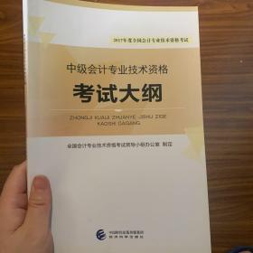 中级会计专业技术资格考试大纲/2017年度全国会计专业技术资格考试