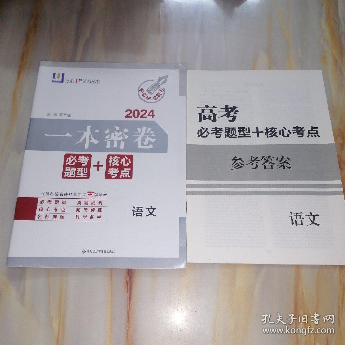 2024一本密卷 必考题型+核心考点 新教材总复习 语文（含参考答案）