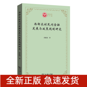 西部农村民间金融发展与政策规制研究/西政文库？青年篇