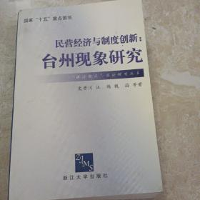 民营经济与制度创新：台州现象研究