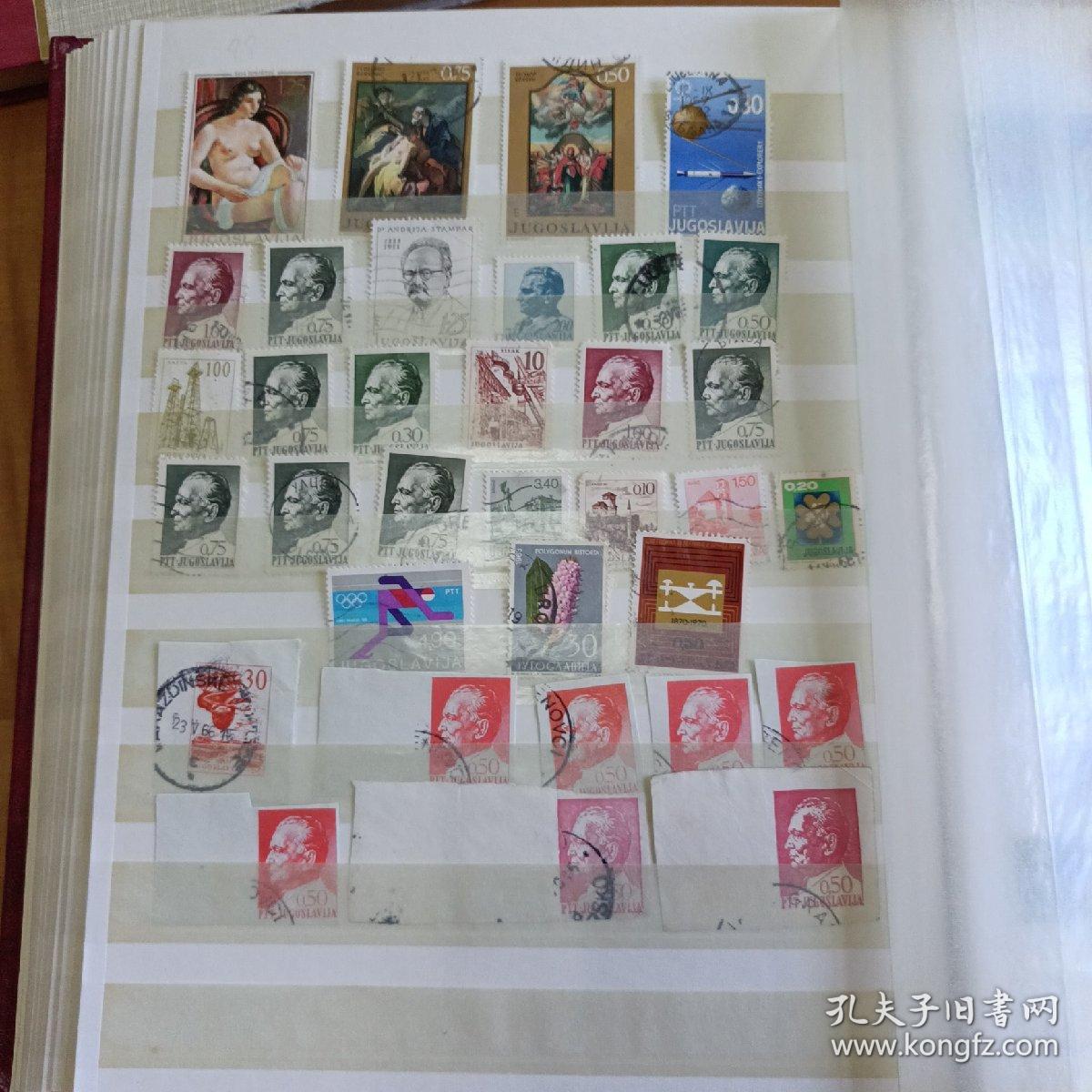 前南斯拉夫邮票99枚，少见邮品，包邮！