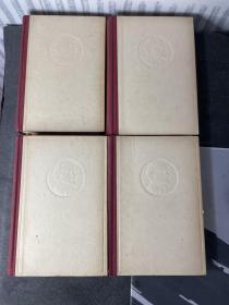 列宁选集  精装全四卷1960年1版1印 书脊处布面
