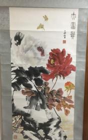 宁波著名画家卢石臣精品花卉