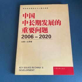 中国中长期发展的重要问题:2006~2020