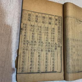 御撰资治通鉴纲目三编 1746年出版 乾隆十一年 第一本（卷一到卷四）罕见 全网唯一