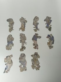 清代十二地支童子剪纸绘画剪纸艺术与绘画艺术的巧妙结合