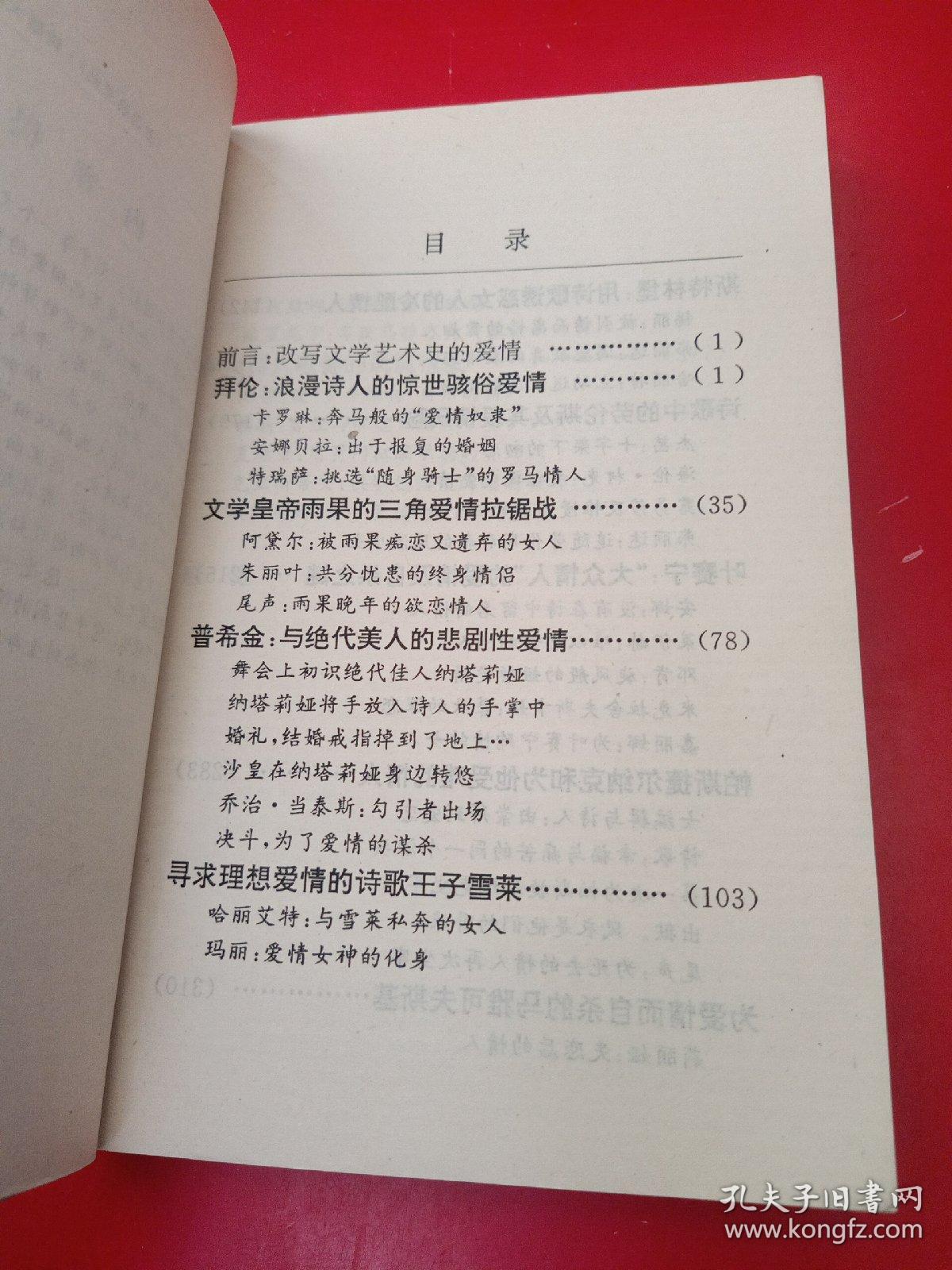 激情浪漫史 中册——世界文学艺术大师和他们的情人