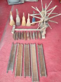 民俗老物件 老式织布工具