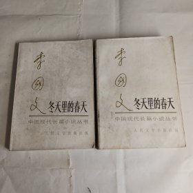 《冬天里的春天》李国文著，人民文学出版社出版，85品，中国现代长篇小说丛书，