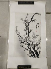 墨梅，画心79 X 47.3