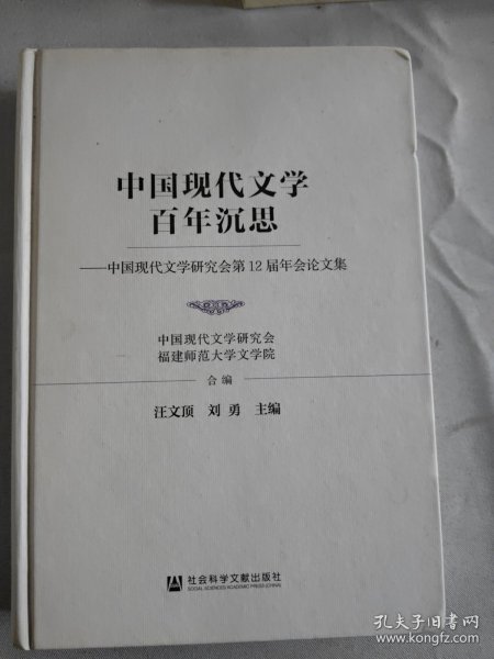 中国现代文学百年沉思：中国现代文学研究会第12届年会论文集