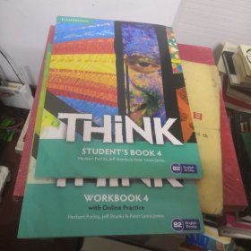 THINK Workbook4（with Online Practice）B2 + THINK Student`s Book4 B2【英文原版书】2本合售