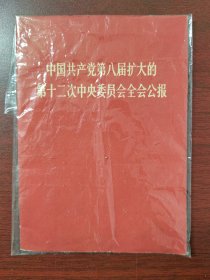 中国共产党第八届扩大的第十二次中央委员会全会公报