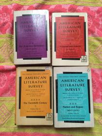 American Literature Survey (1-4册）实物拍照