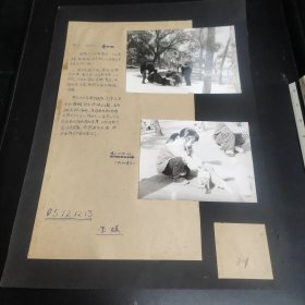 摄影作品14：同一来源系列之人物照片二张(元大都遗址)，作者不同，黑白