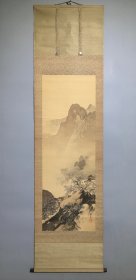 日本名家绘画：胜田蕉琴《梅花书屋图》（保真）