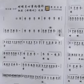 对明月心事向谁诉《辞郎州》刘小丽 广东潮剧院一团名家演员潮剧曲谱 广东揭阳潮剧团潮汕潮剧唱段大全剧本