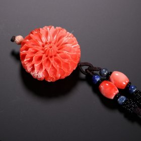 砗磲牡丹花吊坠
