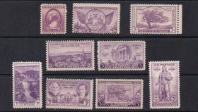 美国邮票 1935～1936年发行 原胶无贴品相好。
细节图已发看好下单拍下不退换。全场满 50 元包挂，不足者加运费5元谢绝议价
