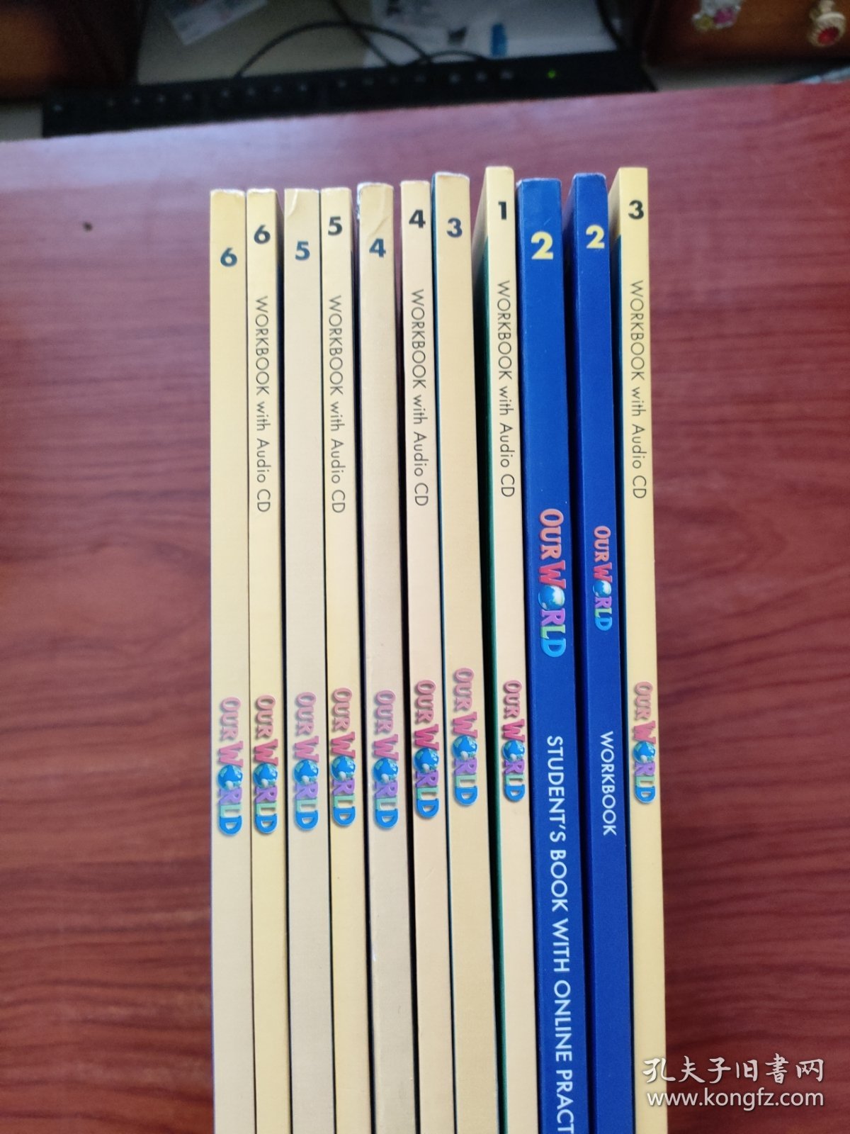 美国国家地理英语 Our World 1--6 套装12册：5书+6练习册 第一卷缺本书 11本合售